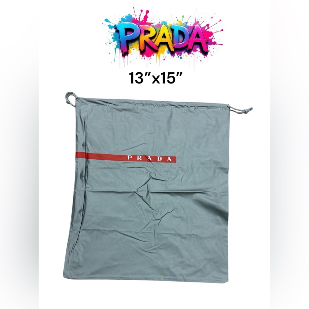 117. Prada Gray Dust Bag